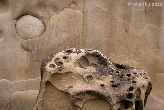sandstone formation closeup
